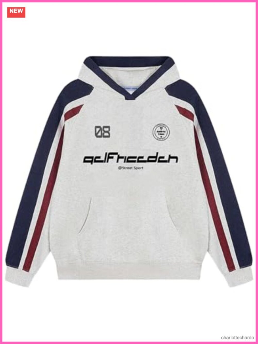 Oversized Graphic Hoodie for Women Y2K Vintage Pullover Sweatshirt Streetwear